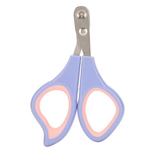 EALRIDV Haustiernagelschneider, Katze aus Edelstahl und Hundenagelschneidemaschinen für kleine, mittlere und große Haustiere, sicheres und präzises Pflegewerkzeug für Katzen, Hunde und (Purple Pink) von EALRIDV