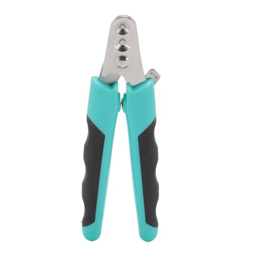 EALRIDV Hundenagelschneider, Doppelrunde -Loch -Design mit Edelstahlblättern, ergonomischen Haustiernagelschneidemaschinen für Katzen, Hunde und Kätzchen (Seeblau) von EALRIDV