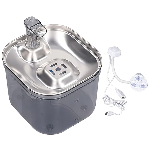 EALRIDV Katzenbrunnen, automatische trinkbrunnen für Katze, katzenbrunnen Edelstahl mit Filter katzenbrunnen, wasserspender Katzen, for Haustiere im Innenbereich von EALRIDV