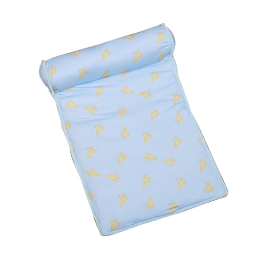 EALRIDV Verbesserte Haustierkühlmatte mit Kissen, Hundebett und Katzenbett, selbstkühlbares Waschmaschinen -Eisseide -Pad ideal für mittelgroße Hunde und Katzen (S 3 bis 5 Personen) von EALRIDV