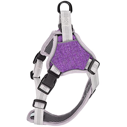 Hundegeschirr, verstellbares Outdoor Hundegeschirr Hunde mit reflektierendem Komfort hundegeschirr Grosse Hunde, für Spaziergänge, Autofahrten geeignet (L) von EALRIDV