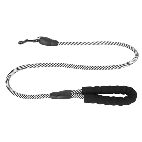 Hundeleine für Große Hunde, Laufleine für Hunde mit 360 Grad Drehbarer Schnalle und Gepolstertem Griff, Robuste Leine Hund für Training Spaziergänge Wandern (1,2 * 120 cm) von EALRIDV