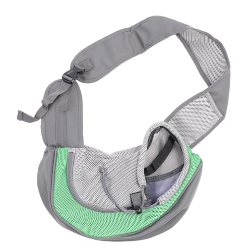 Hundeträger, atmungsaktives Mesh -Haustasche für kleine Hunde mit verstellbarem Riemen, bequemes und praktisches Haustier mit Haustaschen für Katzen, Hunde und Haustiere (Green) von EALRIDV
