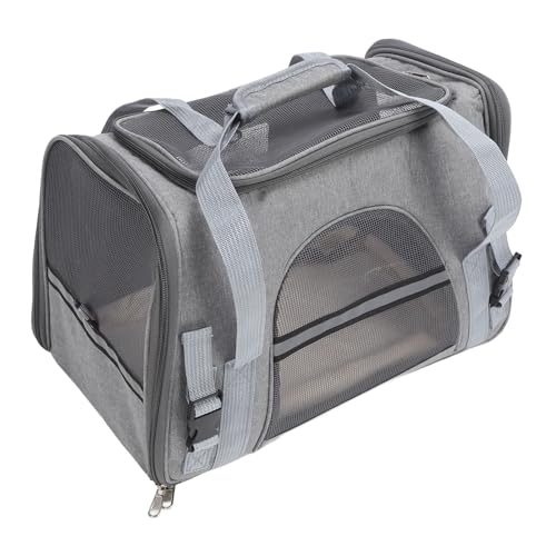 Sac Transport Chat respirant et Pliable, Capacité généreuse et Design polyvalent Pour un Transport Pratique, Matériaux résistants portabilité optimale (Gris) von EALRIDV