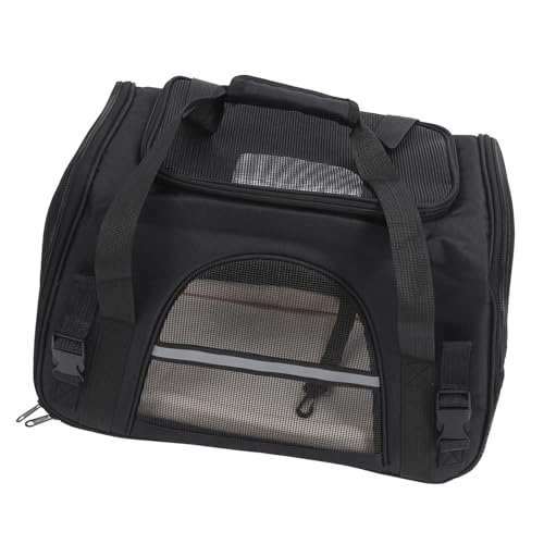 Sac Transport Chat respirant et Pliable, Capacité généreuse et Design polyvalent Pour un Transport Pratique, Matériaux résistants portabilité optimale (Noir) von EALRIDV