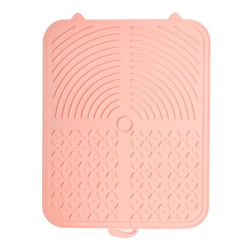 Slow Feeding Leckmatte Für Hunde Und Katzen, Silikon Putzmatte Mit Rillen, Geruchsneutral, Hitzebeständig, Reisefreundlich, Langsames Fressen Und Beschäftigung Zuhause Und Unterweg (Rosa) von EALRIDV