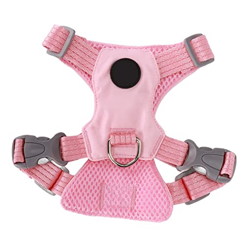 hundegeschirr, Komfortables Design für Haustiere Geschirr Hund, Atmungsaktiv weich katzengeschirr mit Leine ausbruchsicher, für Spaziergänge mit Hunden Katzen geeignet (M) von EALRIDV