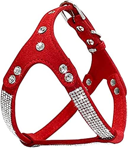 Weiches Wildleder Kleines Hundegeschirr Strass Haustier Katze Weste Maskottchen Hund Kleiner Mittelgroßer Hund Chihuahua Rosa L Rotes Geschirr,Rot,M,Remarkable88 Weiches Wildleder Kleines Hundegeschirr Strass Haustier Katze Weste Maskottchen Hund Kleiner Mittelgroßer Hund Chihuahua Rosa L Rotes Geschirr,Rot,M,Remarkable88 von EARLY