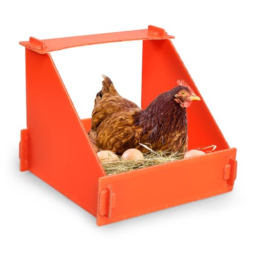 EARTHSON 4 Pack Nistkästen für Hühner Kunststoff Hühnerstall Hühnerstall Hühner Legenest Box für Geflügelfarm Hühner Nistkästen für Ente und Geflügel Orange EARTHSON 4 Pack Nistkästen für Hühner Kunststoff Hühnerstall Hühnerstall Hühner Legenest Box für Geflügelfarm Hühner Nistkästen für Ente und Geflügel Orange von EARTHSON