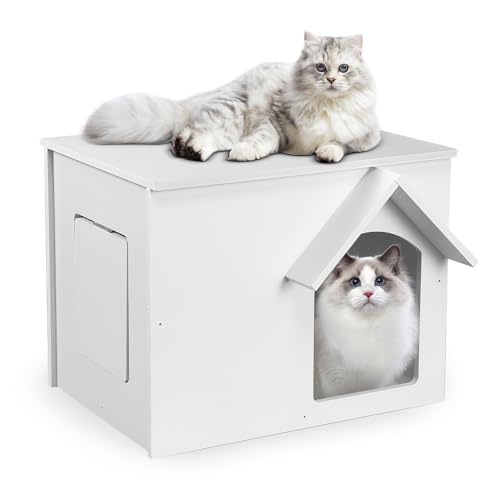 EARTHSON Outdoor Katzenhaus Feral Katzenhaus Streukatzen Condo Wasserdichtes und isoliertes Katzenhaus mit Fluchttür EARTHSON Outdoor Katzenhaus Feral Katzenhaus Streukatzen Condo Wasserdichtes und isoliertes Katzenhaus mit Fluchttür von EARTHSON