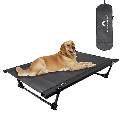Faltbares erhöhtes Hundebett – tragbares, zusammenklappbares, erhöhtes Hundebett mit Aluminiumrahmen, Hebelverriegelungssystem, atmungsaktives Netzgewebe für Camping, Strand, Rasen, Reisen Faltbares erhöhtes Hundebett – tragbares, zusammenklappbares, erhöhtes Hundebett mit Aluminiumrahmen, Hebelverriegelungssystem, atmungsaktives Netzgewebe für Camping, Strand, Rasen, Reisen von EASDRIL
