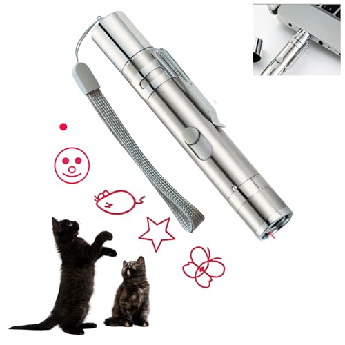 EASERIA rot LED Pointer für Katzen Spielzeug, Interaktives katzenspielzeug, für Haustiere Trainingsgerät, Katze Hund Kitten Licht Spielzeug, Silver EASERIA rot LED Pointer für Katzen Spielzeug, Interaktives katzenspielzeug, für Haustiere Trainingsgerät, Katze Hund Kitten Licht Spielzeug, Silver von EASERIA