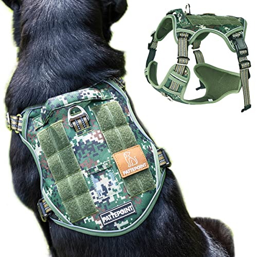 EASY JOY Spannungsfreies Hundegeschirr, Verstellbares Hundegeschirr für bequemes Spazierengehen, Geeignet für mittelgroße und große Hunde – Grün L von EASY JOY