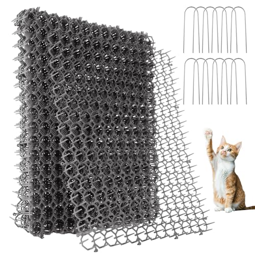 EATHEATY Katzenschreck für Katzen, 41,9 x 33 cm, Katzen-Abwehrmatte mit Spikes, Katzenabwehrmatte, Katzengrab-Stopper, Stachelstreifen für Gartenzaun, Innenmöbel, 20 Stück EATHEATY Katzenschreck für Katzen, 41,9 x 33 cm, Katzen-Abwehrmatte mit Spikes, Katzenabwehrmatte, Katzengrab-Stopper, Stachelstreifen für Gartenzaun, Innenmöbel, 20 Stück von EATHEATY