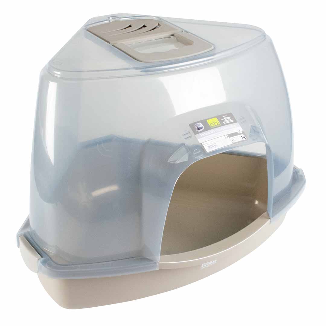 EBI Eck-Katzentoilette Prism M - transparent/grau EBI Eck-Katzentoilette Prism M - transparent/grau von EBI