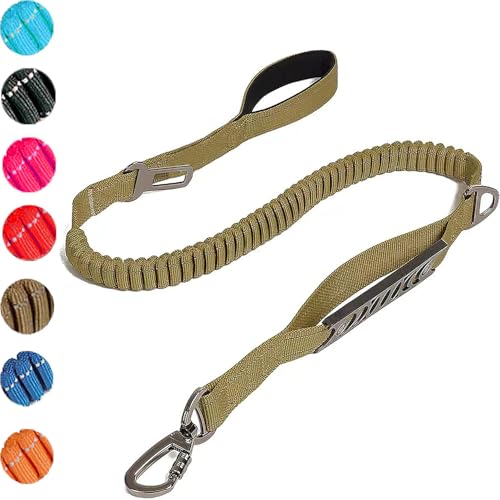Hundeleine mit gepolstertem Griff Farben erhältlich EBLIN Reflektierend Führleine aus weichem Nylon für große hundeleine GO-8 (Brown) von EBLIN