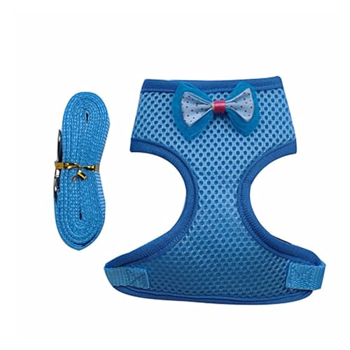 Hühnerleine, Haustier-Hähnchenbrustgeschirr, Hühnerlaufseil (Color : Blue-1, Size : S) von EBSBAG