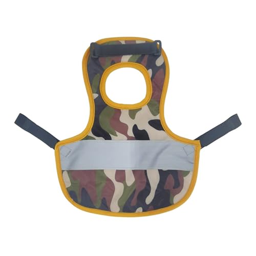 Hühnersattel, Hühnerweste, Haustierkleidung, Ente, Gänseweste, Umhang (Color : Camouflage, Size : One Size) von EBSBAG