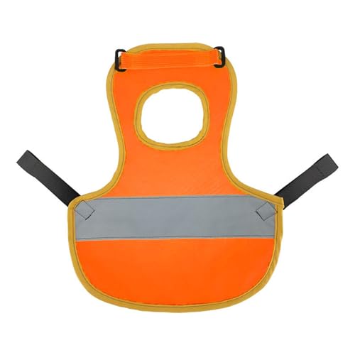 Hühnersattel, Hühnerweste, Haustierkleidung, Ente, Gänseweste, Umhang (Color : Orange, Size : One Size) von EBSBAG