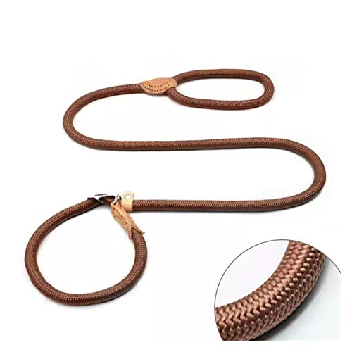 Hundeleinen Robuste Leinen Haustierleinen Reflektierende Leinen Kleine, mittlere und große Leinen Leinen (Color : Coffee, Size : 1x150cm) von EBSBAG