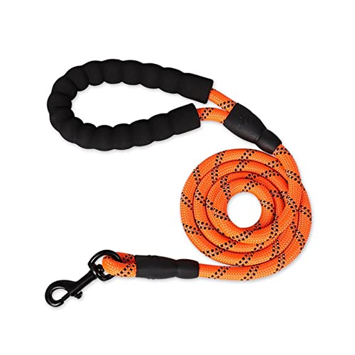Hundeleinen Robuste Leinen Haustierleinen Reflektierende Leinen Kleine, mittlere und große Leinen Leinen (Color : Orange, Size : 1.2cm 300cm) von EBSBAG