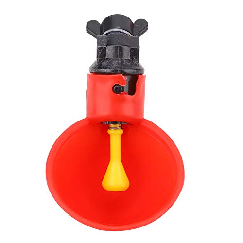 EBTOOLS 10pcs Automatischer Geflügelvogelspender mit Einfacher Installation für Hühner und Vögel (Kleine rote Schüssel mit Faden) von EBTOOLS