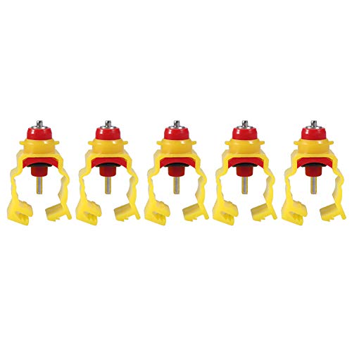 EBTOOLS 20pcs Automatische Hühnerfutternippel für Enten und Geflügelspender, 20 -mm -Rohr (4 Rohr (20 mm Durchmesser)) von EBTOOLS