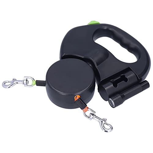 EBTOOLS Automatische Einziehbare Doppelhund -Leine mit 360 ° -rotierender Schnalle, Taschenlampe und Beutelspender für Tierbesitzer EBTOOLS Automatische Einziehbare Doppelhund -Leine mit 360 ° -rotierender Schnalle, Taschenlampe und Beutelspender für Tierbesitzer von EBTOOLS
