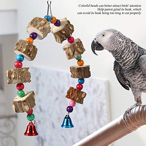 EBTOOLS Buntes Kauspielzeug mit Glocke für Vogel - Sicheres Hölzernen Accessoire für Langeweile und Förderung der Schnabelgesundheit EBTOOLS Buntes Kauspielzeug mit Glocke für Vogel - Sicheres Hölzernen Accessoire für Langeweile und Förderung der Schnabelgesundheit von EBTOOLS