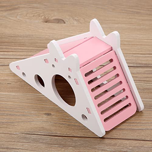 EBTOOLS Holzhamsterhaus mit Klettertreppen, Sichere Pause für Kleine Haustierübung, Grüne Farbe (PINK) von EBTOOLS