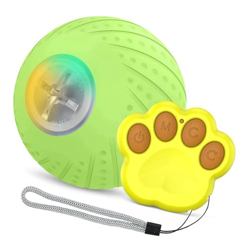 EBTOOLS Interaktiver Fernbedienungs -Steuerhund mit Zwei Modi, Niedrigem Rauschen, Akkulaufzeit und Sicherem Material - Ideales Haustierspielzeug Zum Spaß (Fernkontrollball) von EBTOOLS
