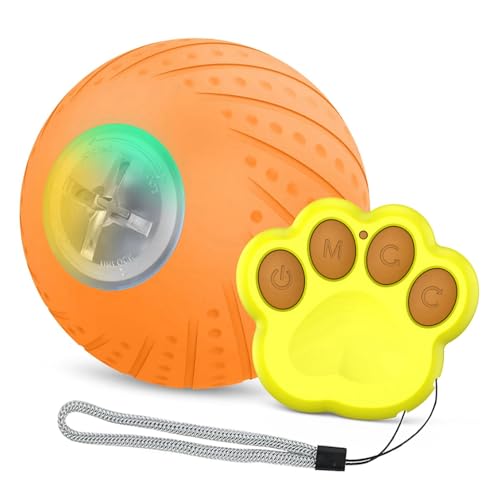 EBTOOLS Interaktiver Fernbedienungs -Steuerhund mit Zwei Modi, Niedrigem Rauschen, Akkulaufzeit und Sicherem Material - Ideales Haustierspielzeug Zum Spaß (Fernkontrollball) von EBTOOLS