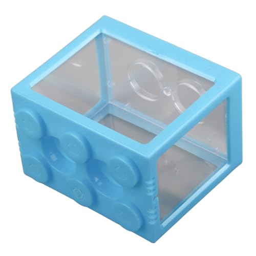 EBTOOLS Kleine Transparente Acryl -Betta -Fische Tragbares Explosionssicheres Aquarium für, Reptilien und Garnelen (Blue) von EBTOOLS