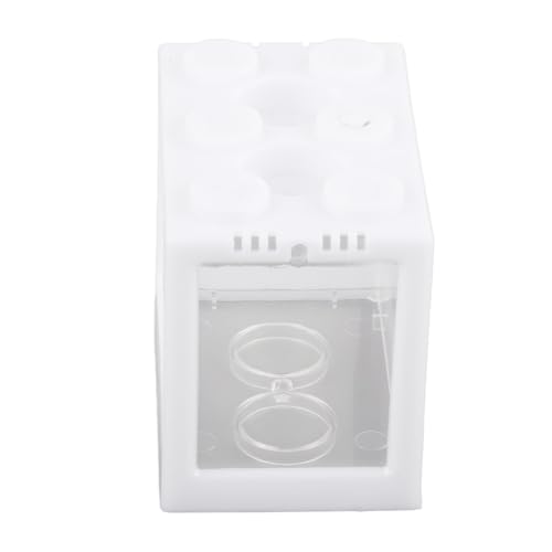 EBTOOLS Kleine Transparente Acryl -Betta -Fische Tragbares Explosionssicheres Aquarium für, Reptilien und Garnelen (White) von EBTOOLS