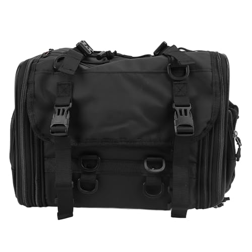 EBTOOLS Motorrad-Sattelbeutel 33-45L Erweiterbares Hinteres Gepäck mit Schultergurt für Motorradtypen von EBTOOLS