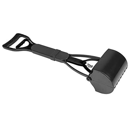 EBTOOLS Pet Pooper Griff Jaw Poop Scoop - Einfaches Werkzeug für Hunde und Katzen (Alles schwarz) von EBTOOLS