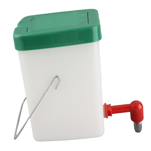 Hanging Chicken Nippel Waterer Proof Design Großer Kapazitätstiertrinker für Geflügel 1L mit Automatischer Feuernadel (600 ml) von EBTOOLS