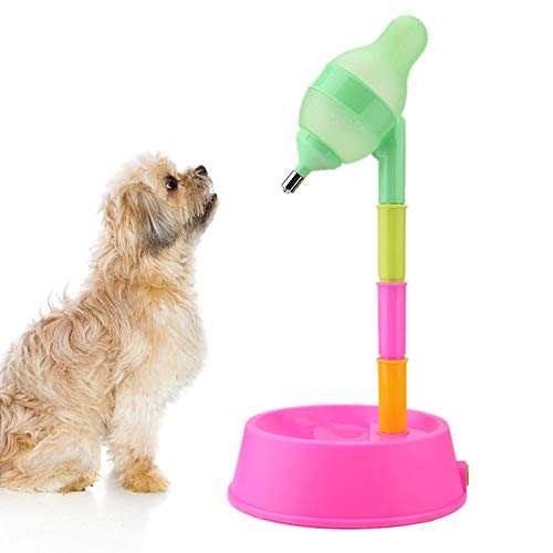 Haustierkatze Stehender Dispenser, Höhe & für Katzen und Hunde (rosa Basis) von EBTOOLS