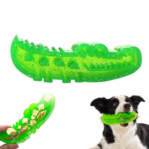 Krokodil Für Kauen Und Apportieren, Hundespielzeug Für Langsamen Fressen, Alligator-Haustierspielzeug Für Aggressive Kauer, Interaktive Leckerli-Spender, Futterspender Für Langsames(S) von ECBLI