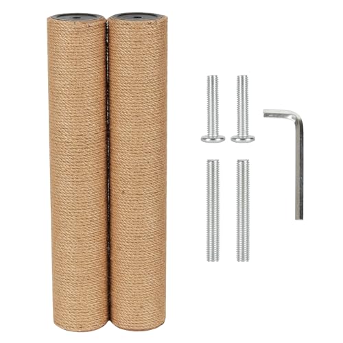 ECCIBOUN Kratzbaum für Kratzbaum, 7,4 cm Durchmesser, Jutestange, Teile für Katzenturm (40 cm, M8 x 2 Stangen) von ECCIBOUN