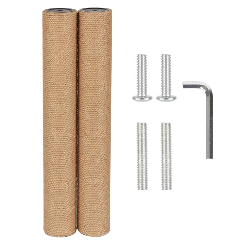 ECCIBOUN Kratzbaum für Kratzbaum, 7,4 cm Durchmesser, Jutestange, Teile für Katzenturm (50 cm, M10 x 2 Stangen) von ECCIBOUN