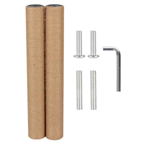 ECCIBOUN Kratzbaum für Kratzbaum, 7,4 cm Durchmesser, Jutestange, Teile für Katzenturm (55 cm, M10 x 2 Stangen) von ECCIBOUN