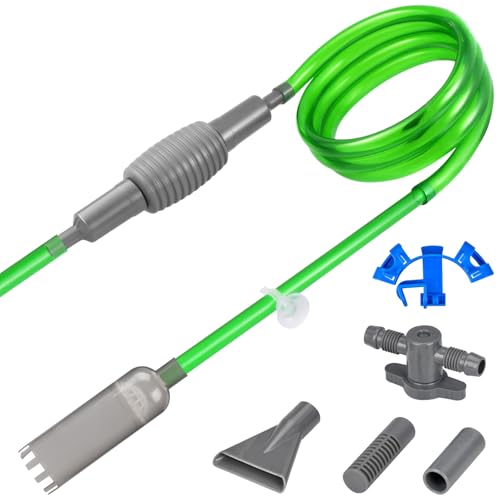 Mulmsauger Aquarium Set - 3 Aufsätze, 3M Schlauch & Schlauchventil Aquarium Reinigungsset Aquarium sauger Ideal für Wasserwechsel, Kies- und Sandreinigung Aquarium Zubehör für perfekte Reinigung Mulmsauger Aquarium Set - 3 Aufsätze, 3M Schlauch & Schlauchventil Aquarium Reinigungsset Aquarium sauger Ideal für Wasserwechsel, Kies- und Sandreinigung Aquarium Zubehör für perfekte Reinigung von ECHOBUY