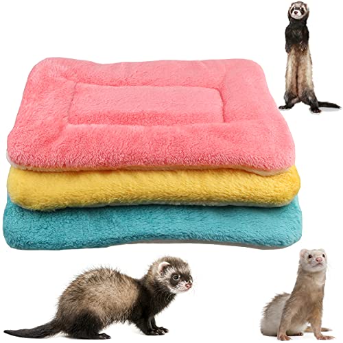ECOSCO 3-teiliges Haustierbett aus Plüsch, warm, flauschig, für Kätzchen, Welpen, Frettchen, Fleece, Schlafunterlage für Chinchillas, Eichhörnchen, Igel, Hamster, Meerschweinchen, Bettmatte (groß: 50 x 33 cm, Set-B) ECOSCO 3-teiliges Haustierbett aus Plüsch, warm, flauschig, für Kätzchen, Welpen, Frettchen, Fleece, Schlafunterlage für Chinchillas, Eichhörnchen, Igel, Hamster, Meerschweinchen, Bettmatte (groß: 50 x 33 cm, Set-B) von ECOSCO