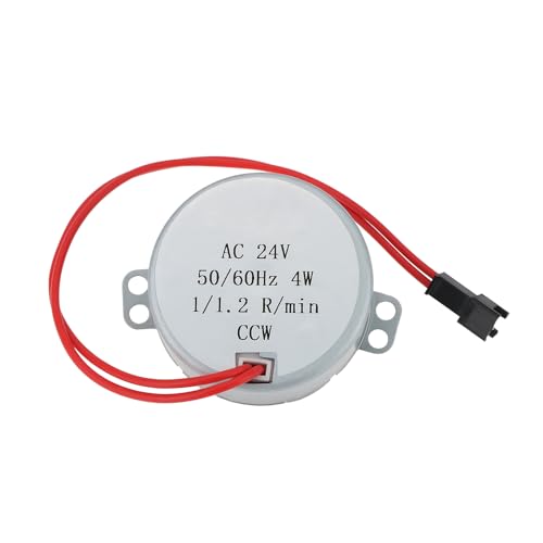ECSiNG 1 Stück Katzentoiletten-Förderbandmotor 24 V AC 1/1,2 U/min Kleiner Elektromotor CCW Kompatibel mit Petsafe-Schüssel-Chassis Kompatibel mit Petsafe-Förderband (2. Generation). von ECSiNG