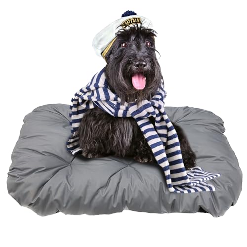 EDANTI Hundematte Hundebett Hundekissen Hundematratze Warmes Matten Für Kleine Mittelgroße & Große Hunde Dog Bed Hundekorb (Grau, 90x70 cm) von EDANTI