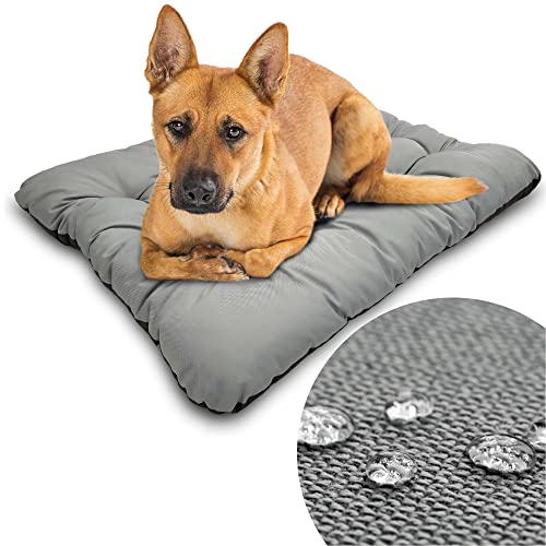 Hundebett Hundematte Hundematratze Schlafplatz für Hunde Katzenbett Tierbett Wasserdicht (100x70 cm) von EDANTI