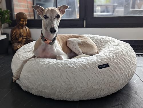 EDEL&SCHNELL Bezug für Hundebett Flocke 65 cm Wechselbezug Creme-weiß aus Kunstpelz von EDEL&SCHNELL