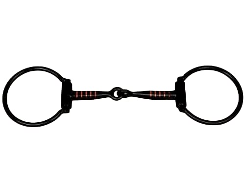 EE Tack Westerngebiss D-Ring Snaffle Bit Copper Inlay 5,5''(13,97 cm) von EE Tack