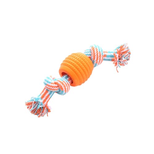 EERROT Knot Yours Hundespielzeug aus Seil mit Patch-Reparatur, mehrfach strukturiertes geflochtenes Seil mit Gummizentrum, langlebiges Kau- und Apportierspielzeug, Zahnreinigung und Zahnpflege EERROT Knot Yours Hundespielzeug aus Seil mit Patch-Reparatur, mehrfach strukturiertes geflochtenes Seil mit Gummizentrum, langlebiges Kau- und Apportierspielzeug, Zahnreinigung und Zahnpflege von EERROT